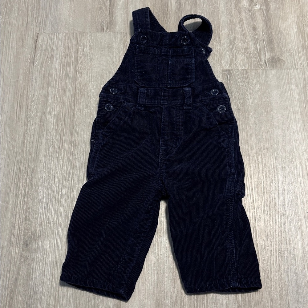 Navy‎ Blue Corduroy Overalls
